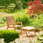 Traditional Teak I Kate Loungestuhl mit und ohne Fußhocker