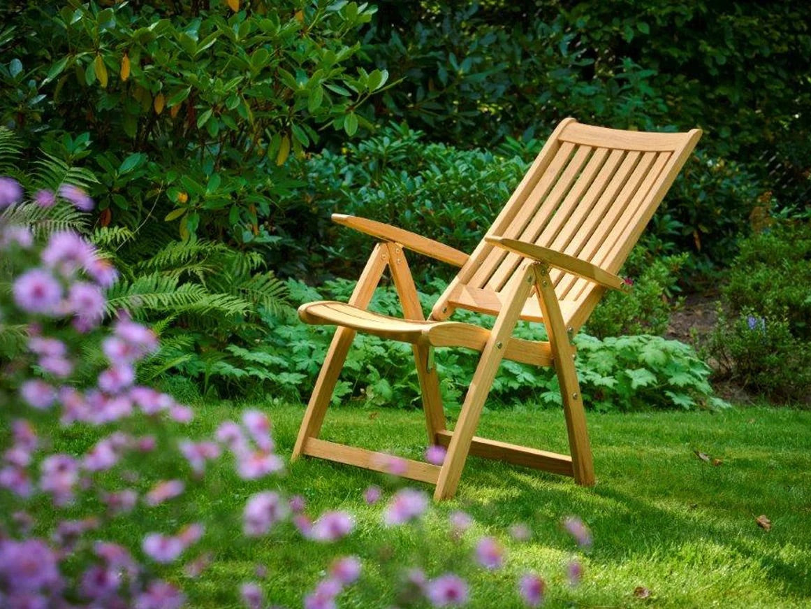 Traditional Teak I Alexia Armlehnenstuhl mit verstellbarer Rückenlehne