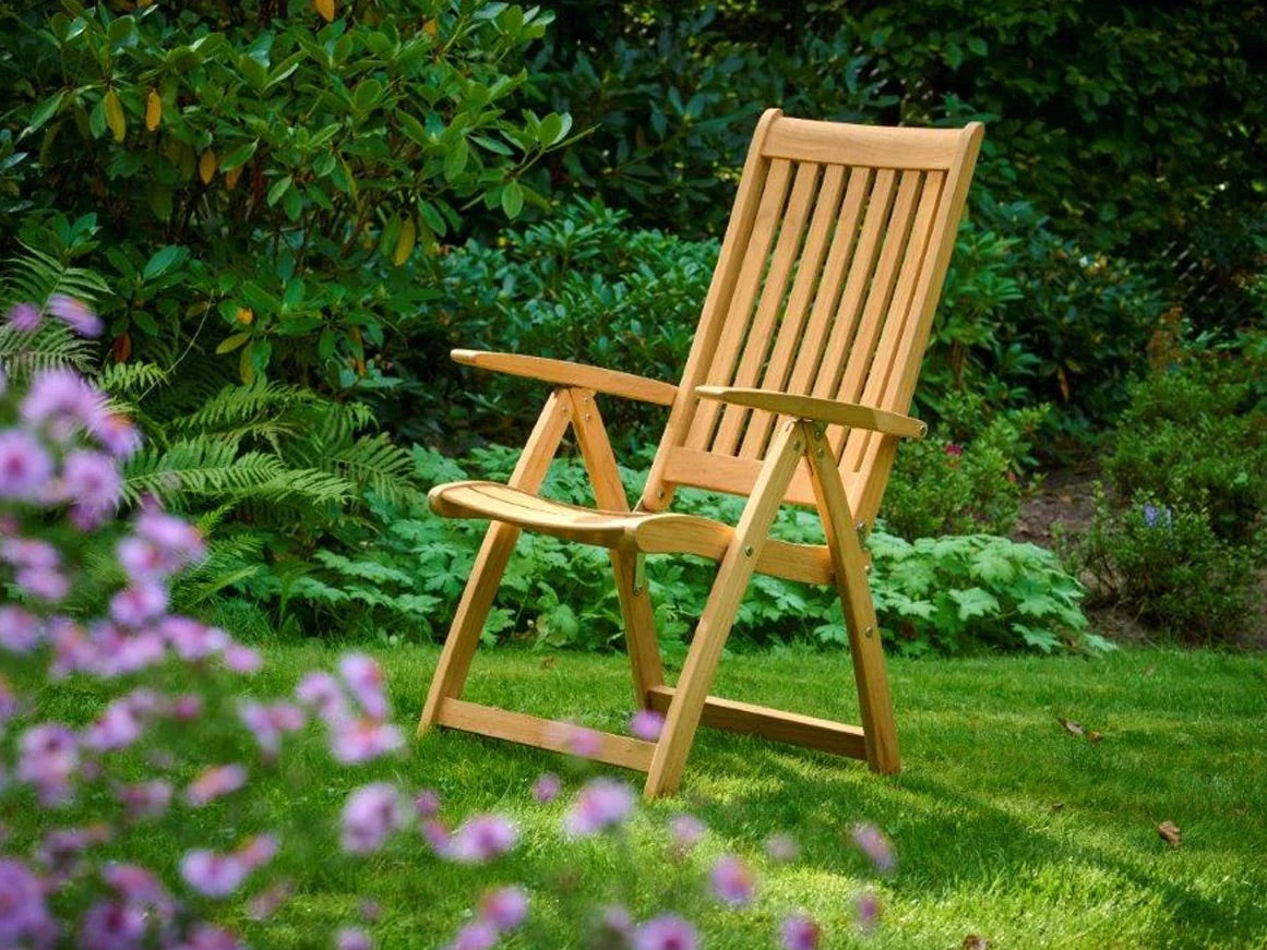 Traditional Teak I Alexia Armlehnenstuhl mit verstellbarer Rückenlehne