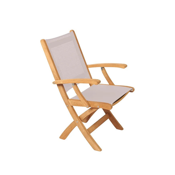 Traditional Teak I Kate klappbarer Stuhl mit Armlehnen