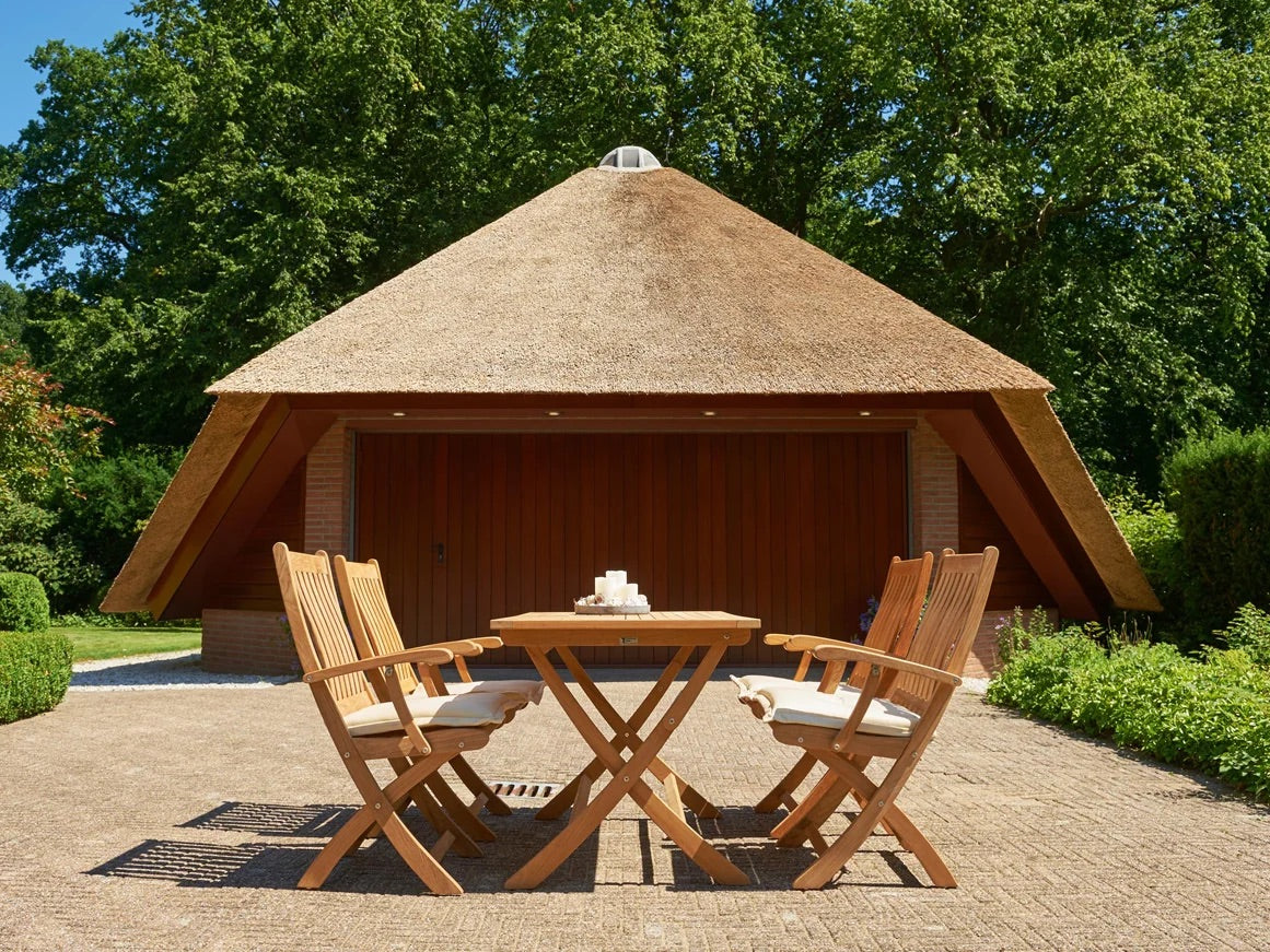 Traditional Teak I Alexia Klappstuhl mit Armlehnen