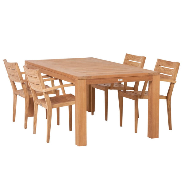 Traditional teak Grace dining table 240 cm