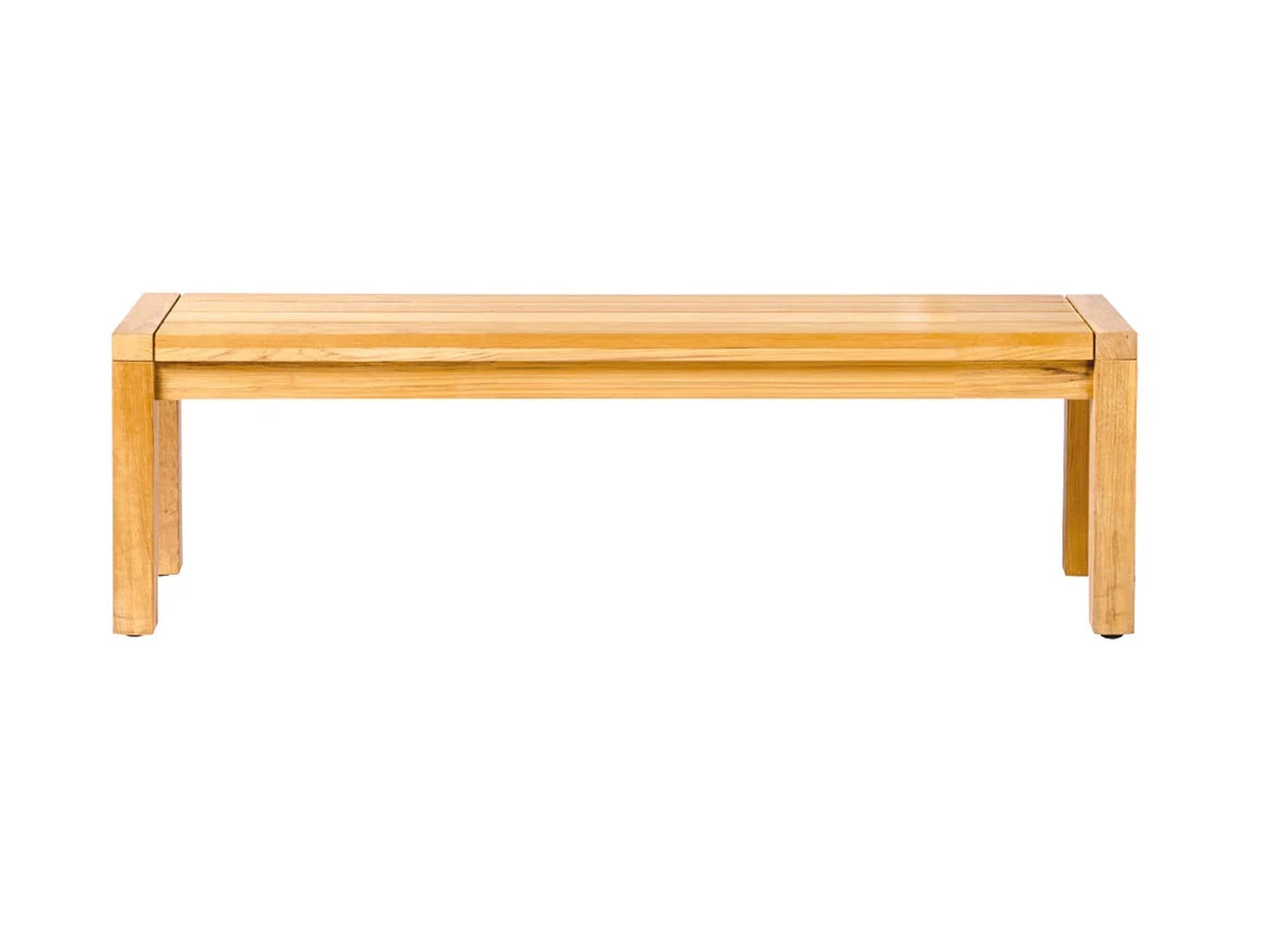 Traditional Teak I Maxima Gartenbank ohne Rückenlehne 100 cm