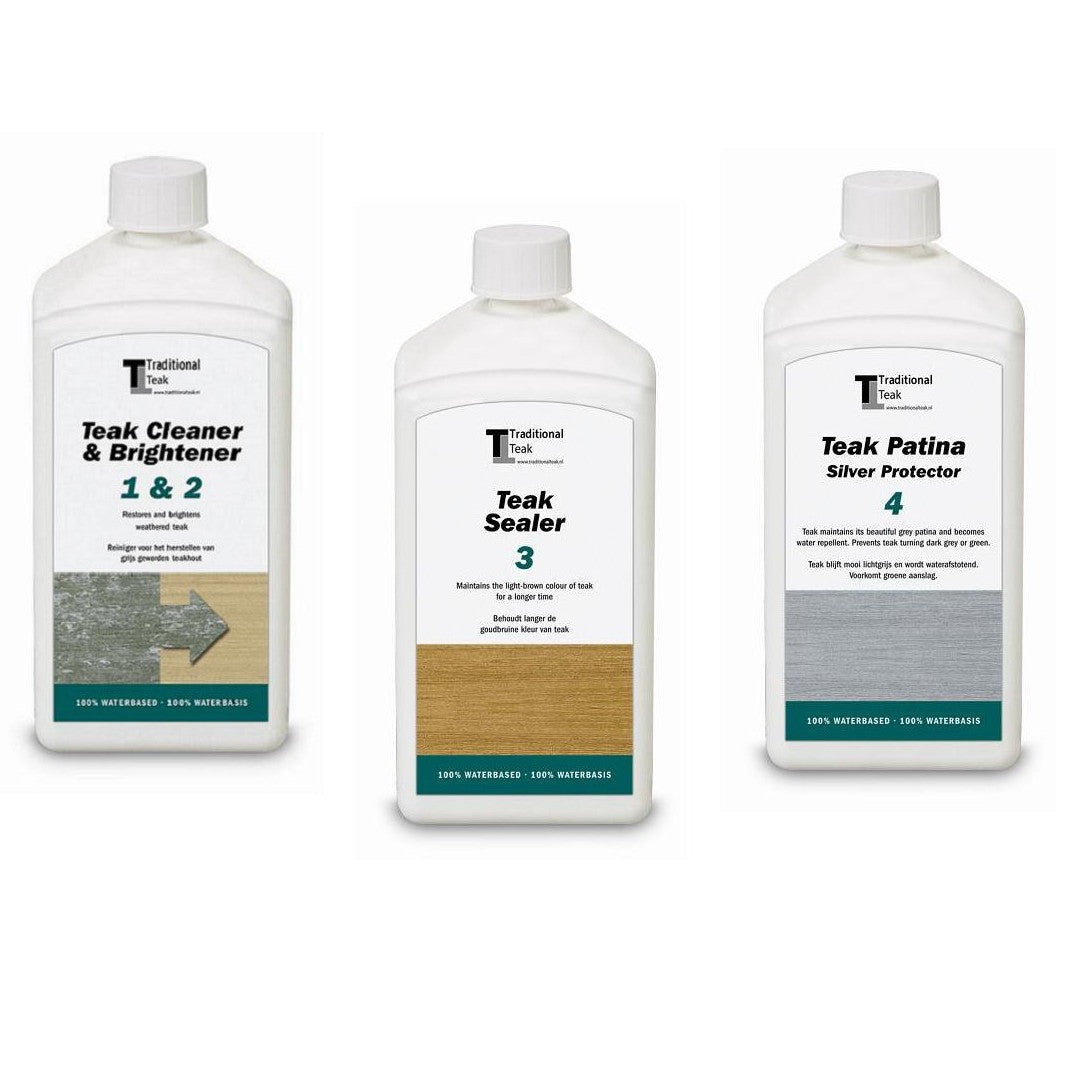 Teak Cleaner and Brightener 1 &amp; 2 from Traditional Teak 
