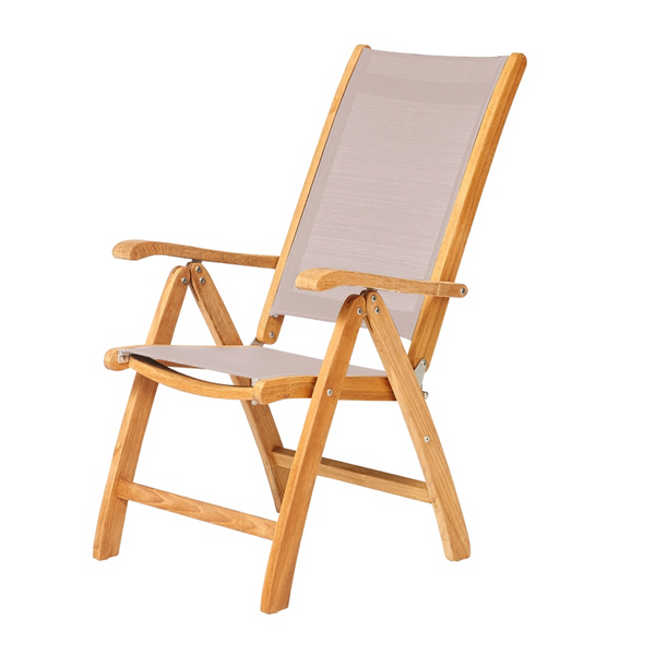 Traditional Teak I Kate Hochlehner mit verstellbarer Rückenlehne