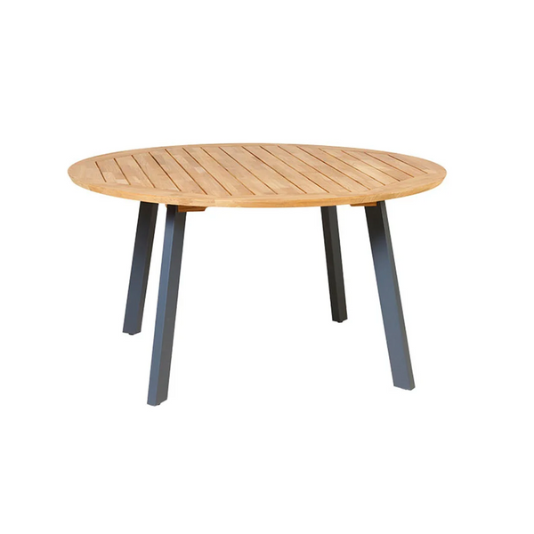 Traditional Teak I Diana Mosaic-Teak Table 145 cm, rund