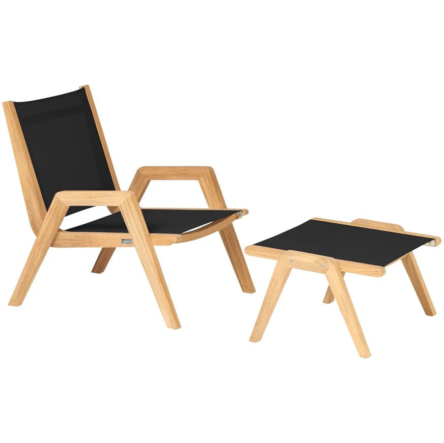 Traditional Teak Kate Loungestuhl mit und ohne Fußhocker – Bild 7