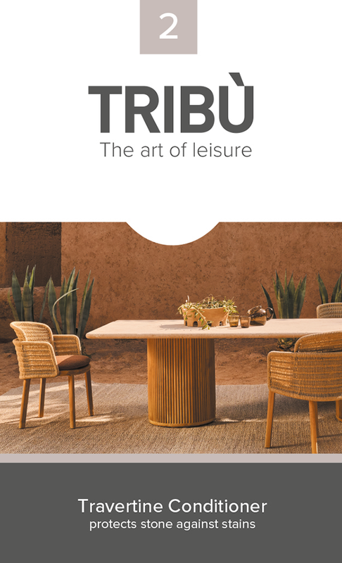 Tribù Pflege Travertine Cleaner & Protector – Imprägnierung für Tischplatten aus Travertin