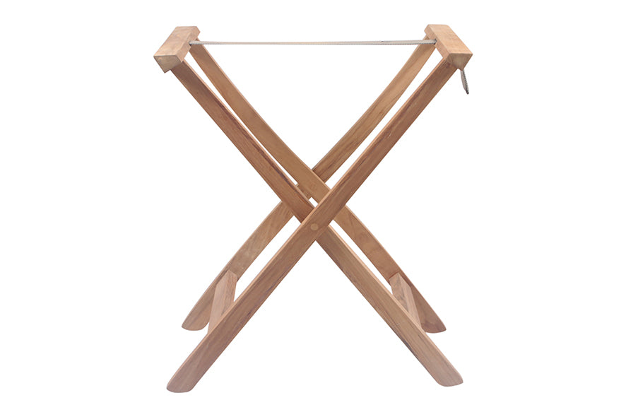 Traditional Teak I Tablett mit höhenverstellbarem Ständer 45 cm, rechteckig