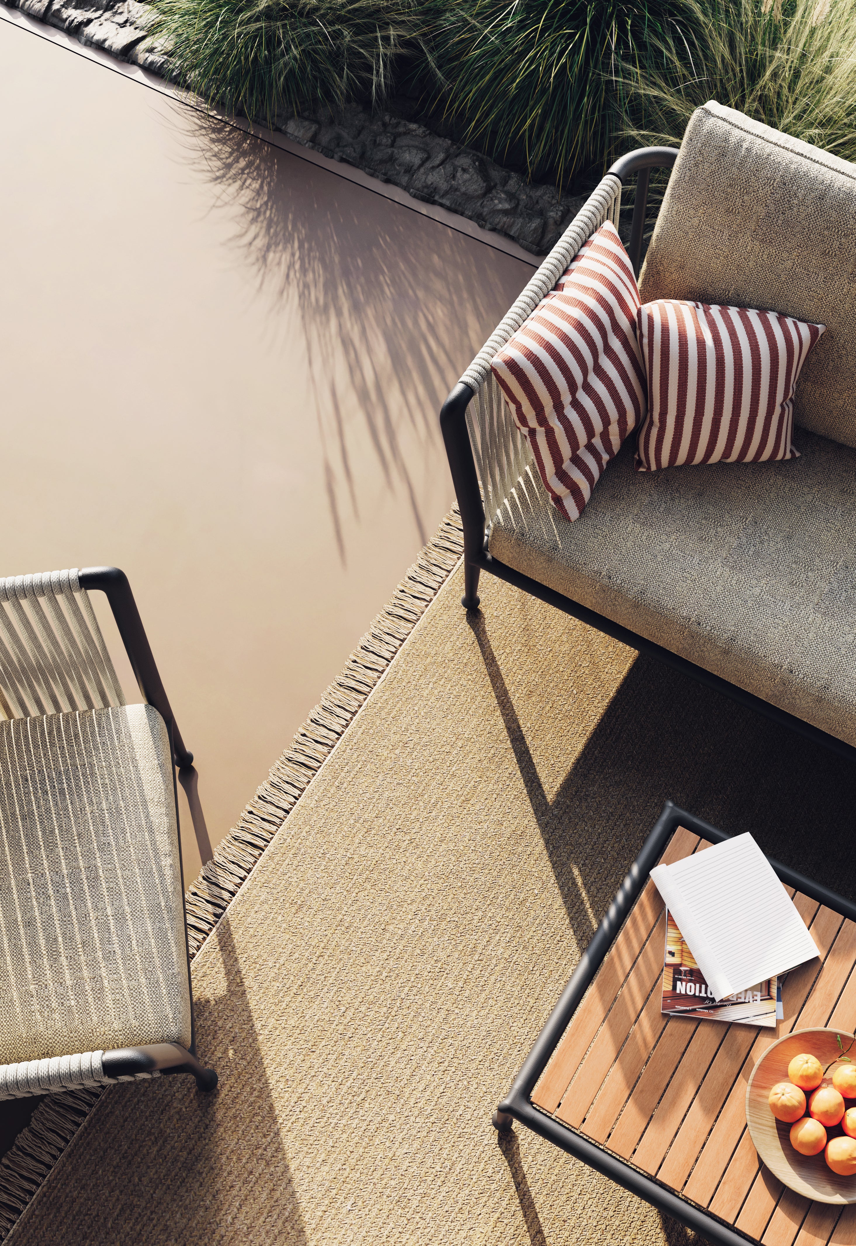 Unopiù I Treble Coffee Table 134 cm, rectangular