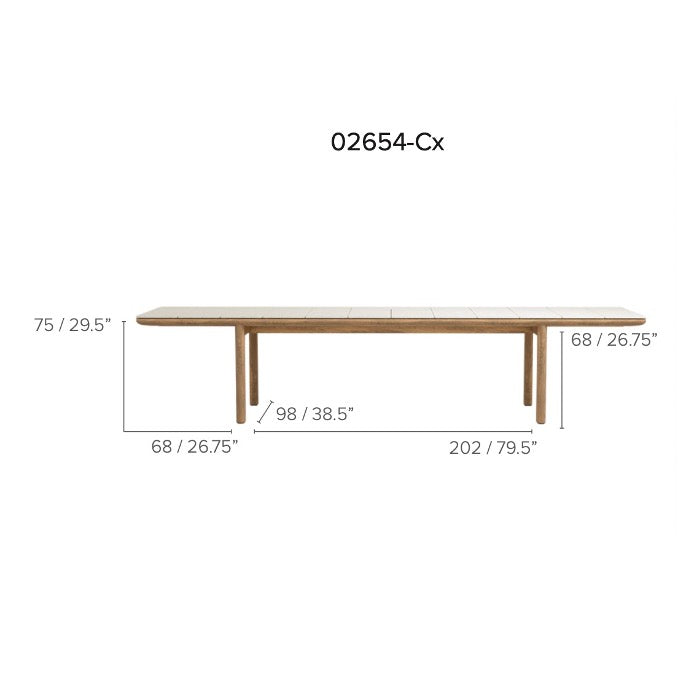 Tribù Amanu Esstisch 350 cm, rechteckig