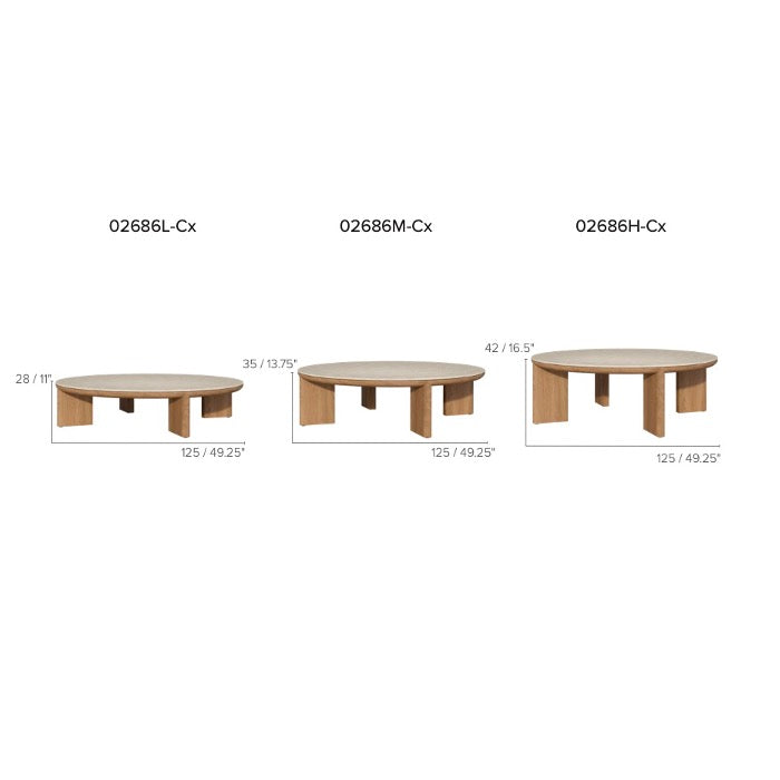 Tribù Amanu Loungetisch 125 cm, rund
