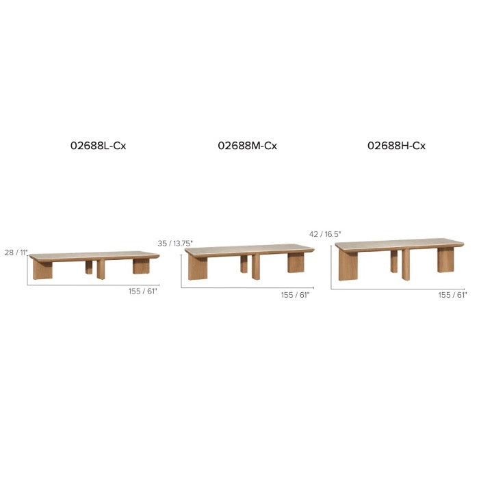 Tribu | Amanu Lounge Table 155 cm, rectangular