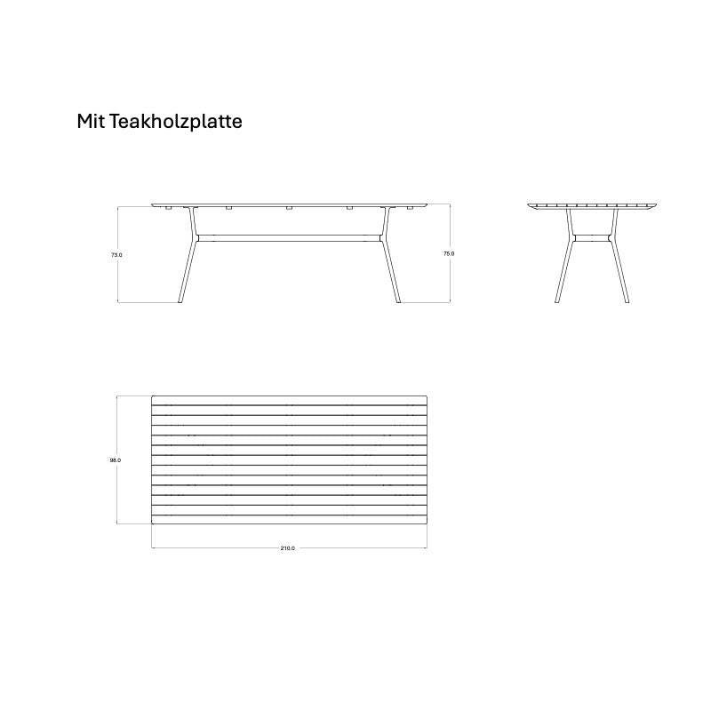 Tribu | Branch Dining Table 210 cm, Rectangular