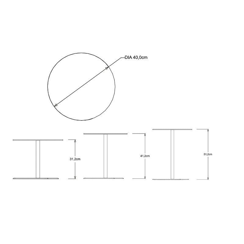 Tribù Drops Beistelltisch 40 cm, rund