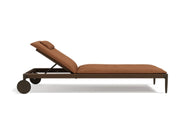 Tribù Nagomi Liege in Dark Bronze mit Copper-Geflecht, Rädern und Auflage