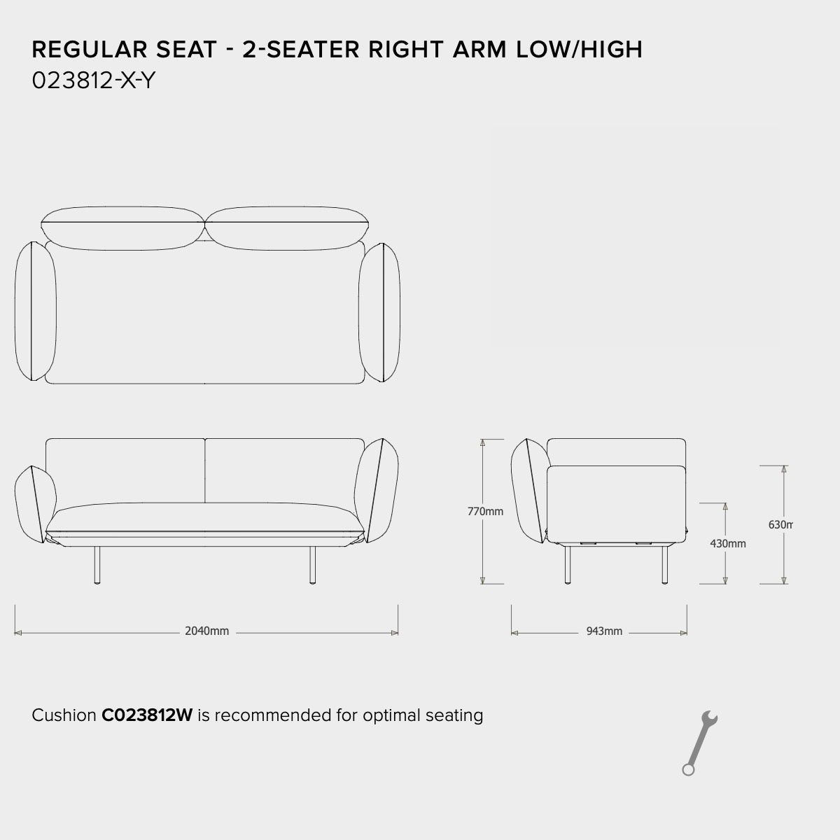 Tribù Senja 2-Sitzer-Sofa