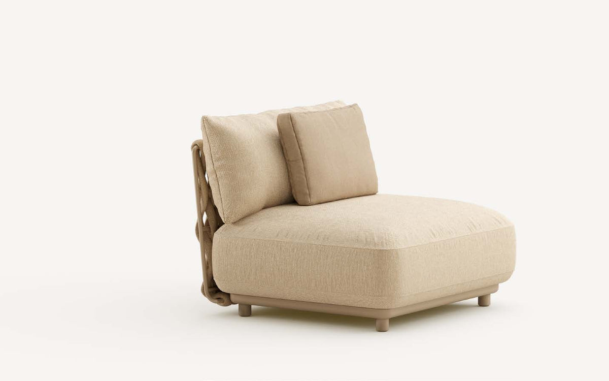 Tribù Tosca Modulsofa Mittelmodul im Außenbereich
