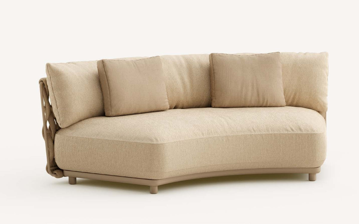 Tribù Tosca Modulsofa Organic Corner im Außenbereich