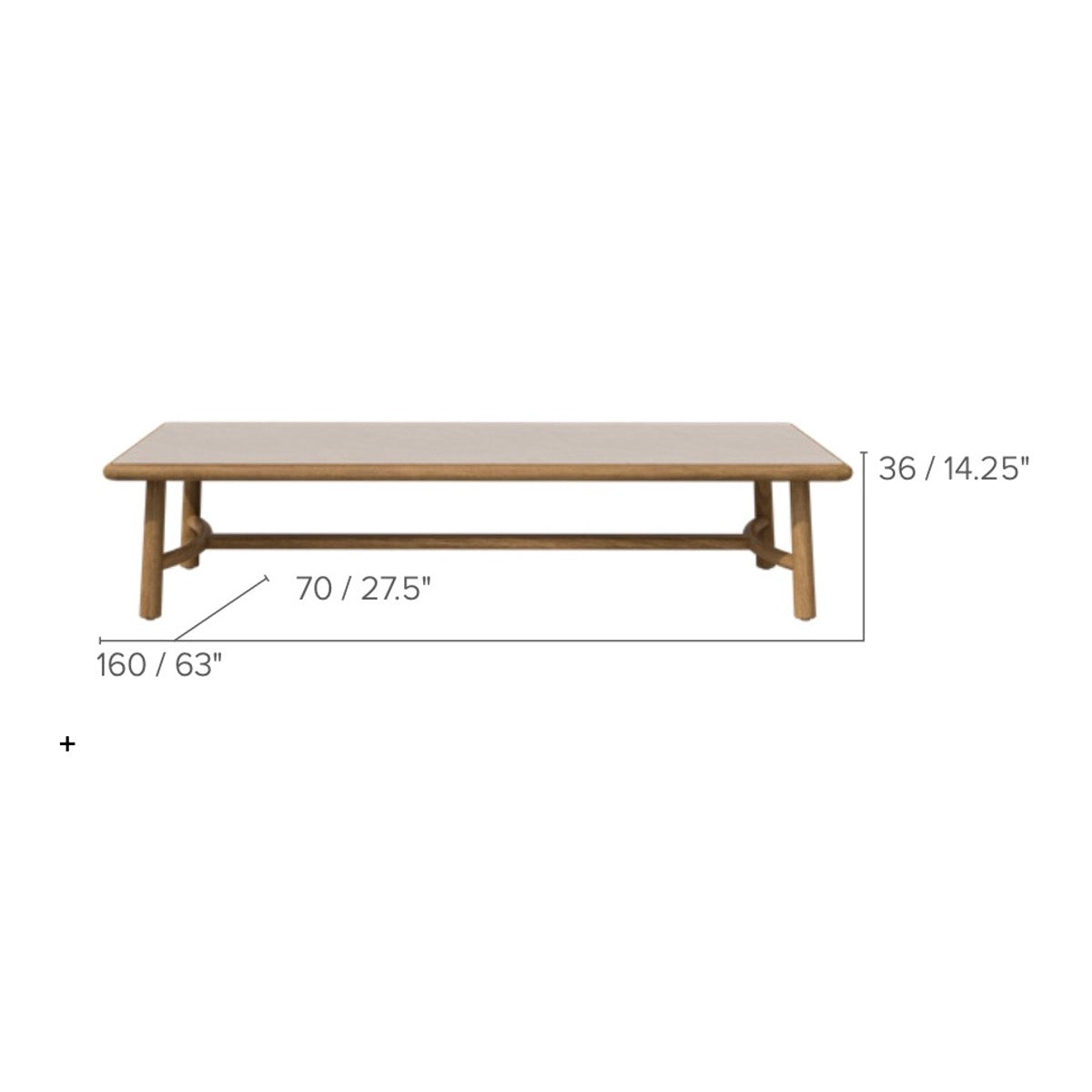 Tribù Ukiyo Loungetisch 160 cm, rechteckig
