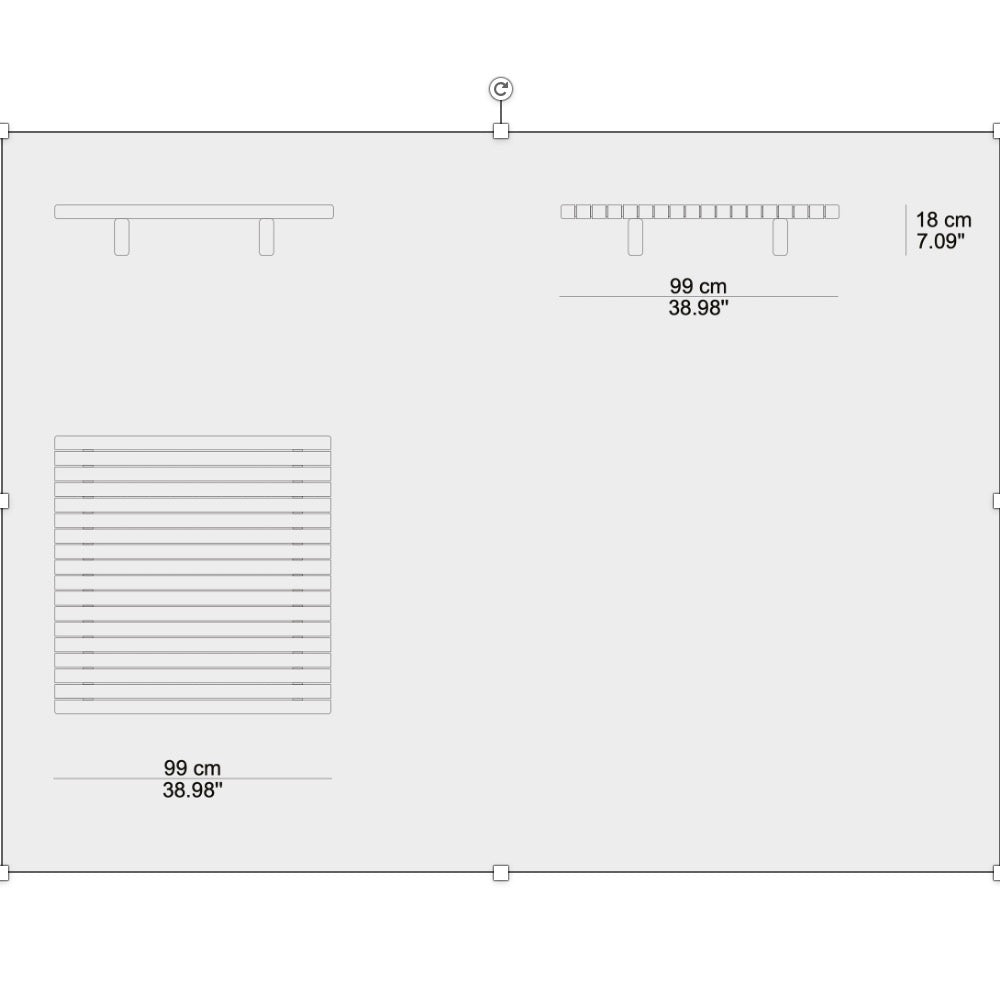 Tribù Vis a Vis Couchtisch 99 cm, quadratisch