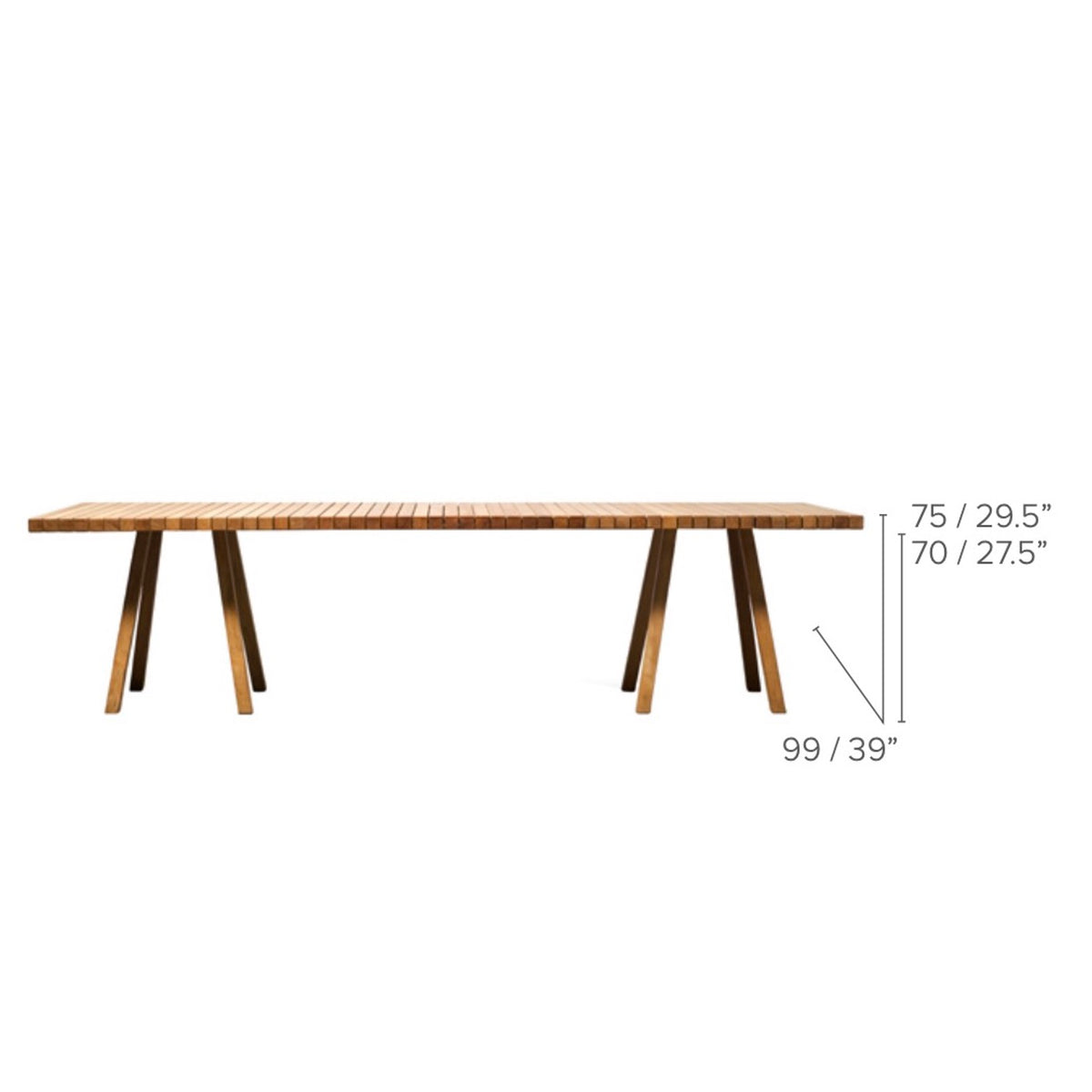 Tribù Vis a Vis Esstisch 400 cm, rechteckig