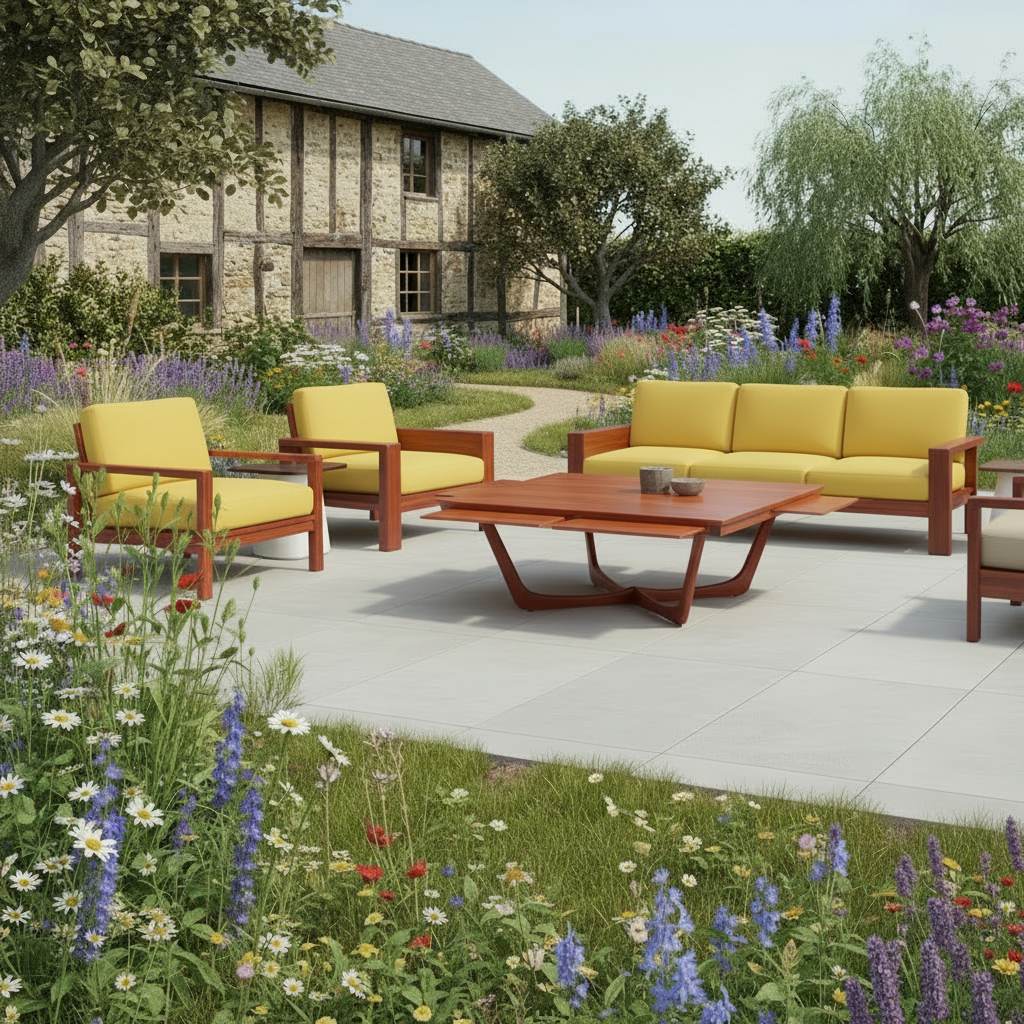 Unopiù C’est la Vie Gartentisch aus Mahagoni Holz