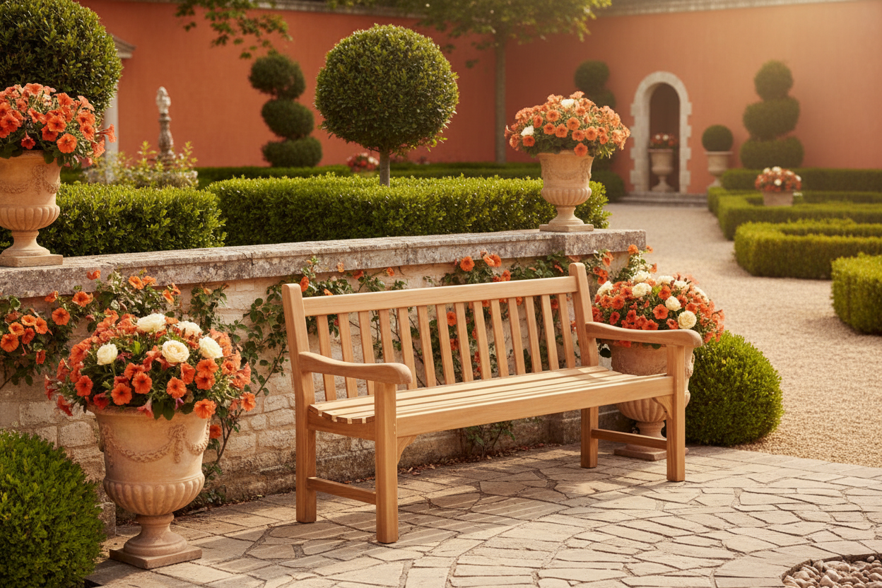 Unopiu I Chelsea Teak-Gartenbank 155 cm