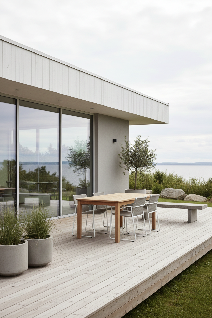 Design wooden garden table by Unopiù