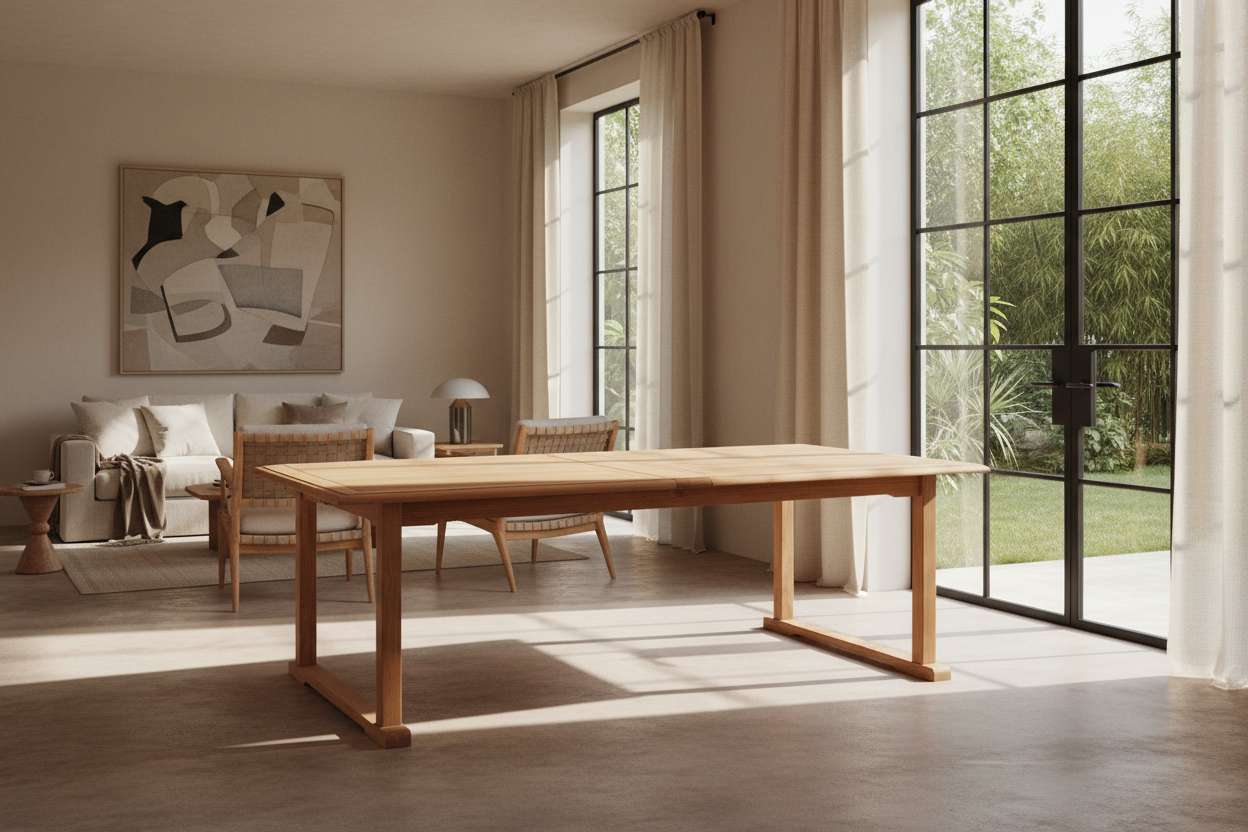 Design Gartentisch aus Holz von Unopiù Chelsea