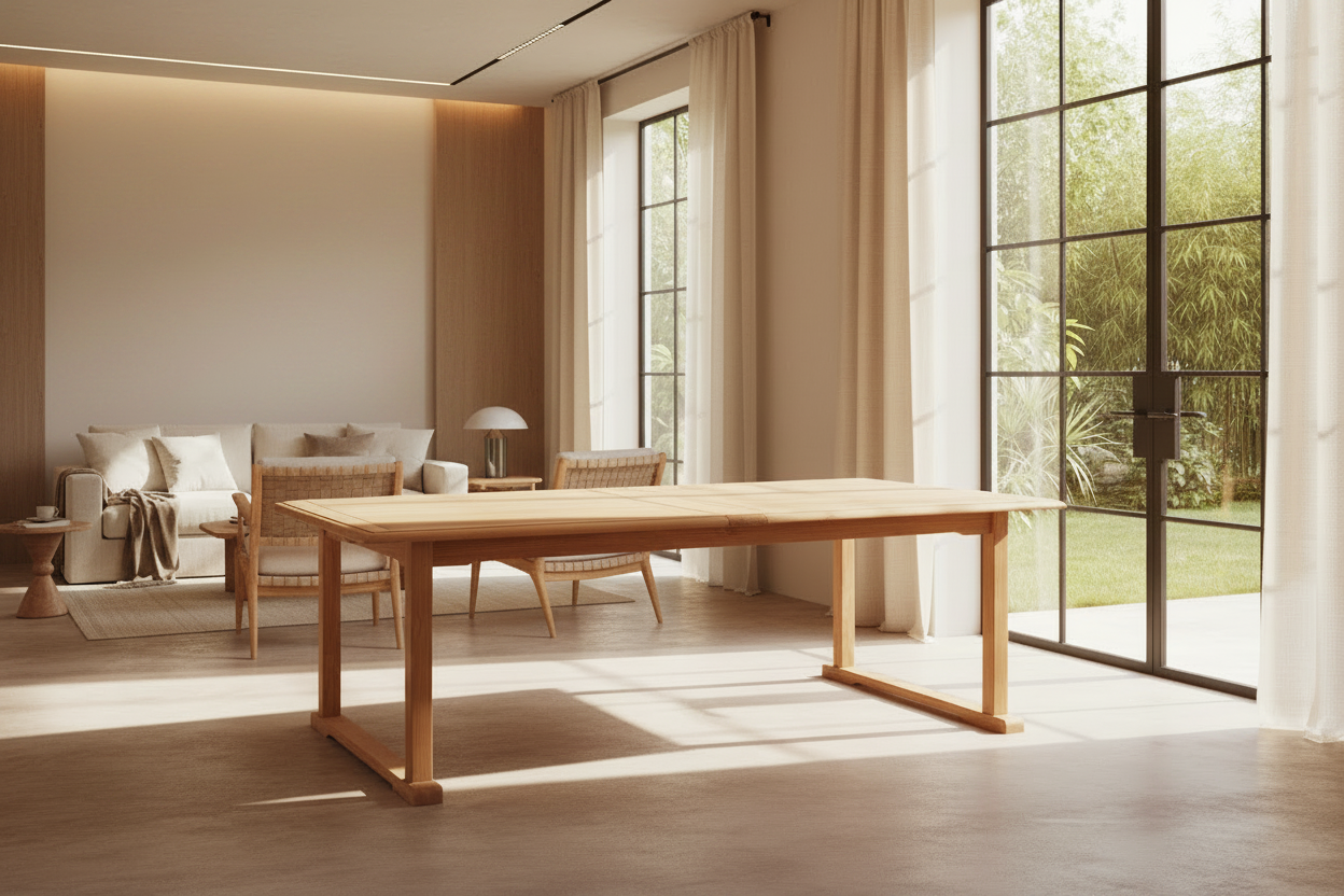 Design Gartentisch aus Holz von Unopiù Chelsea