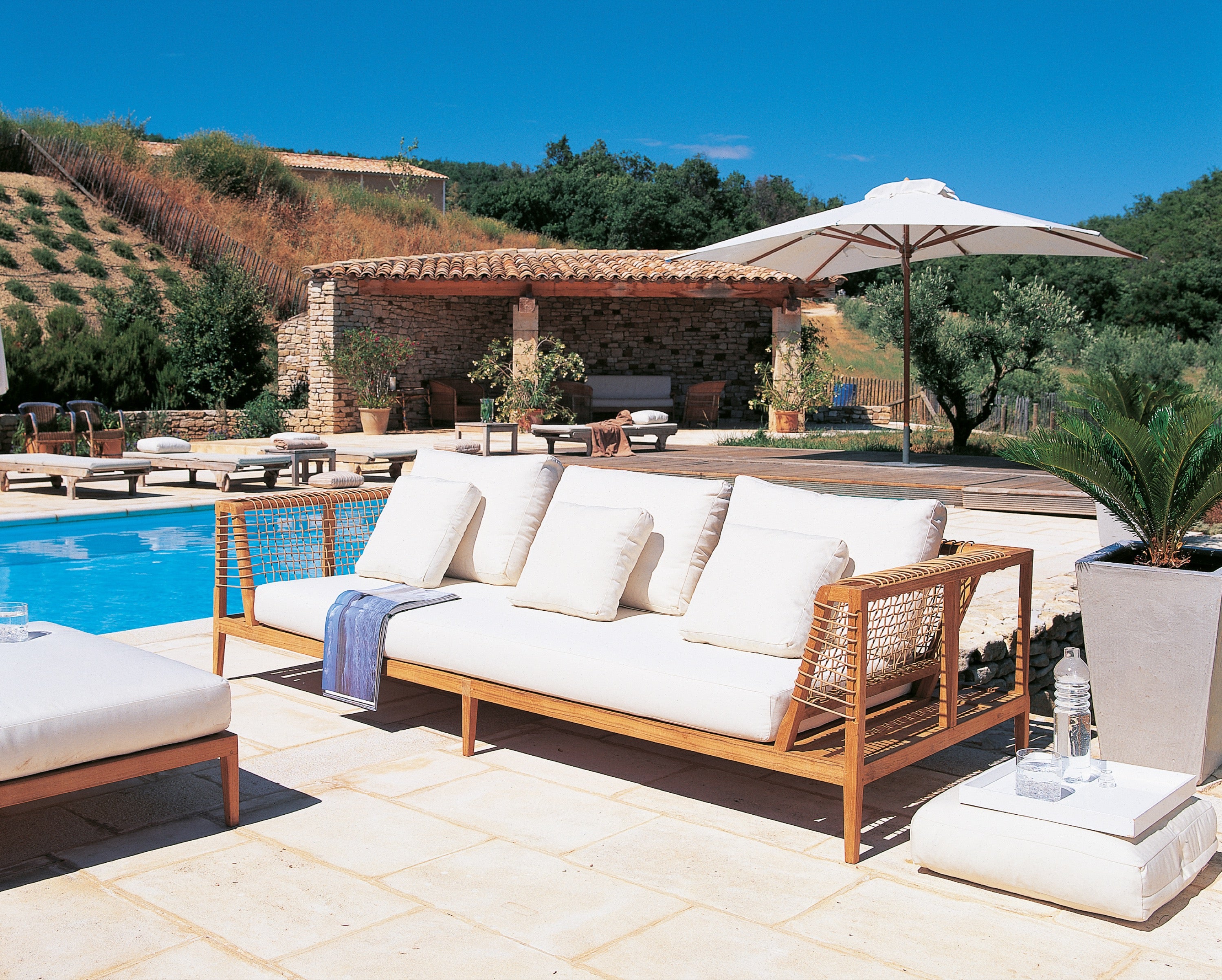 Unopiu I Synthesis Sofa Teakholz 260 cm