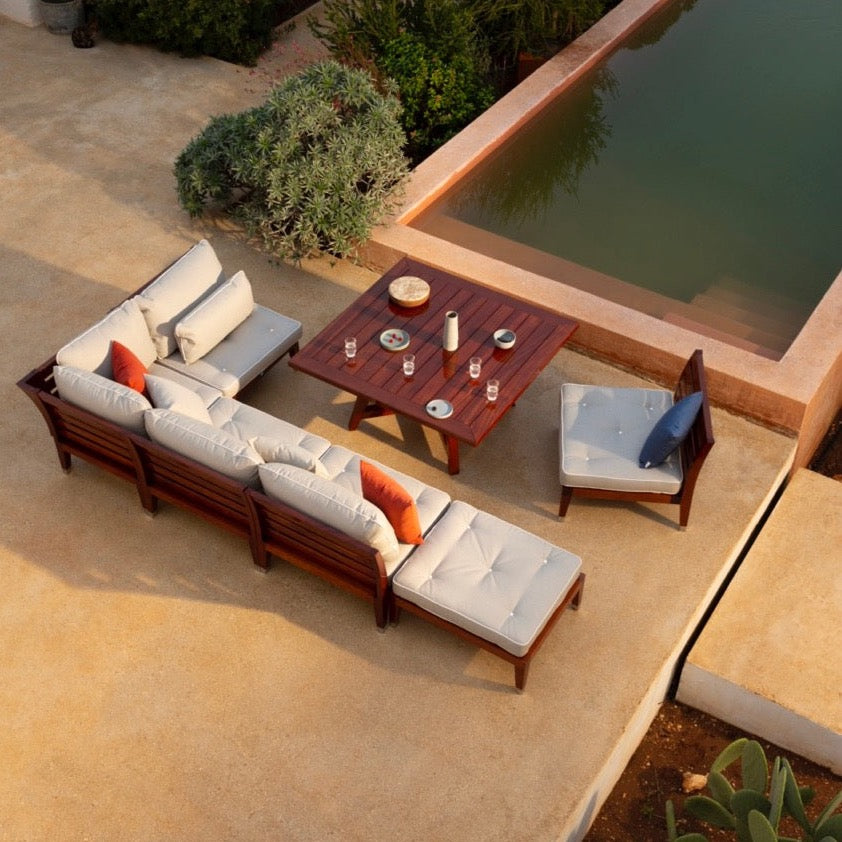 Unopiu I C'est la vie 2-Sitzer-Sofa aus Mahagoni 161 cm