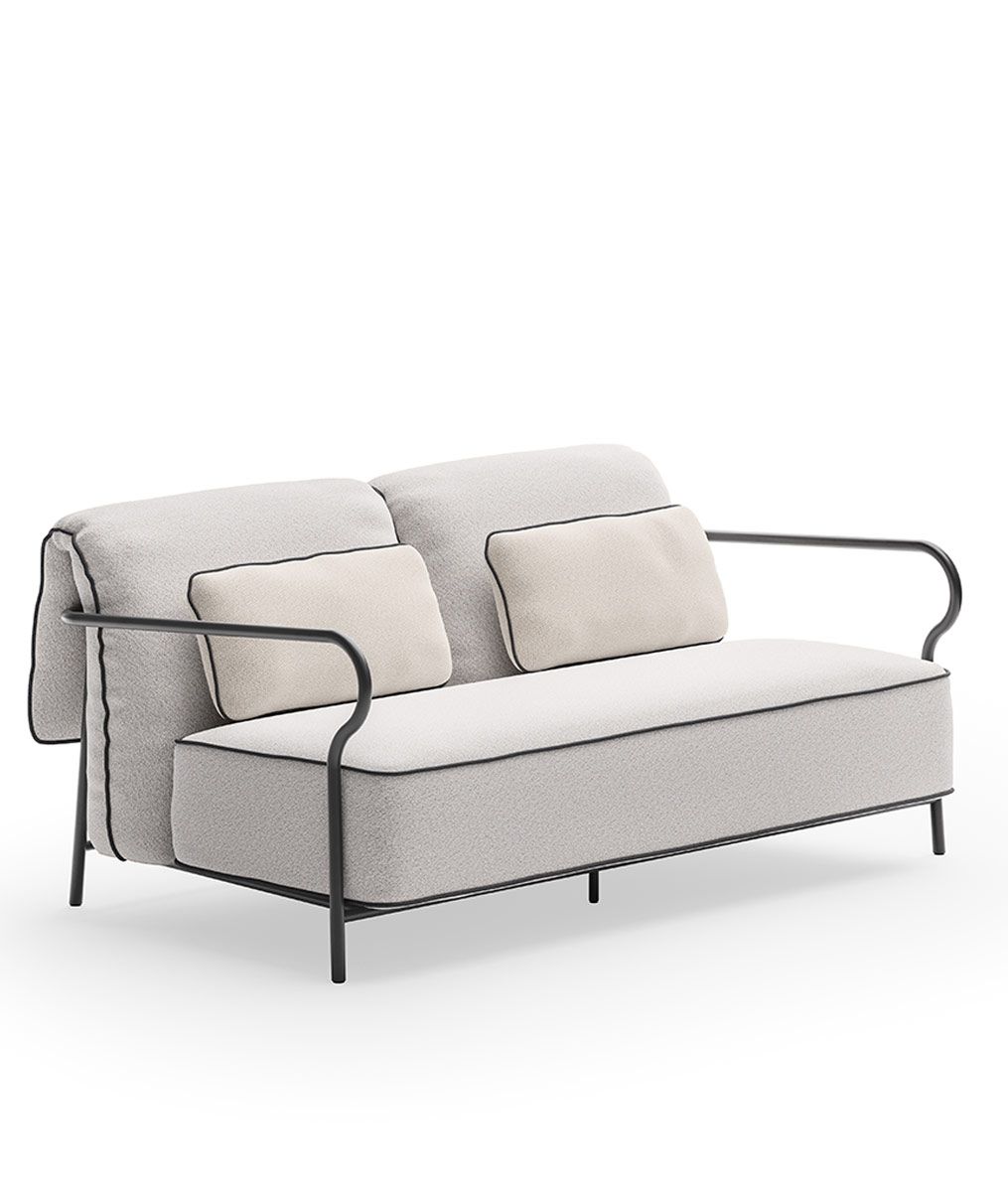 Unopiù Salò Sofa 160 cm – Zweisitzer aus Aluminium – Garten‑Stuhl