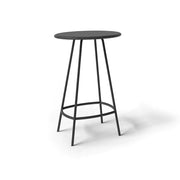 Unopiù Coco Bartisch Ø 70 cm – Stahl Graphitgrau, Frontansicht