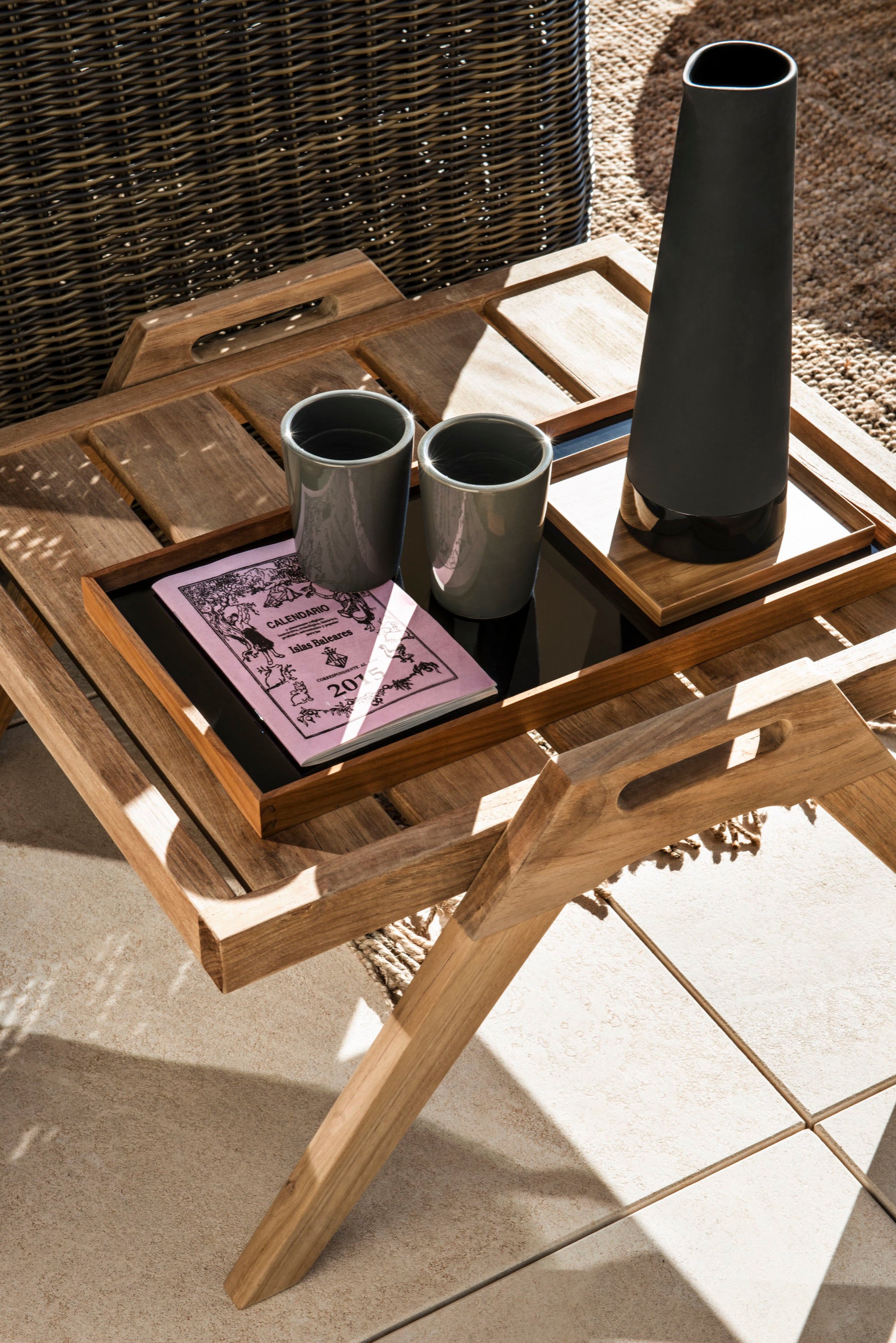 Unopiu I Synthesis stapelbarer Couchtisch 57 cm, quadratisch