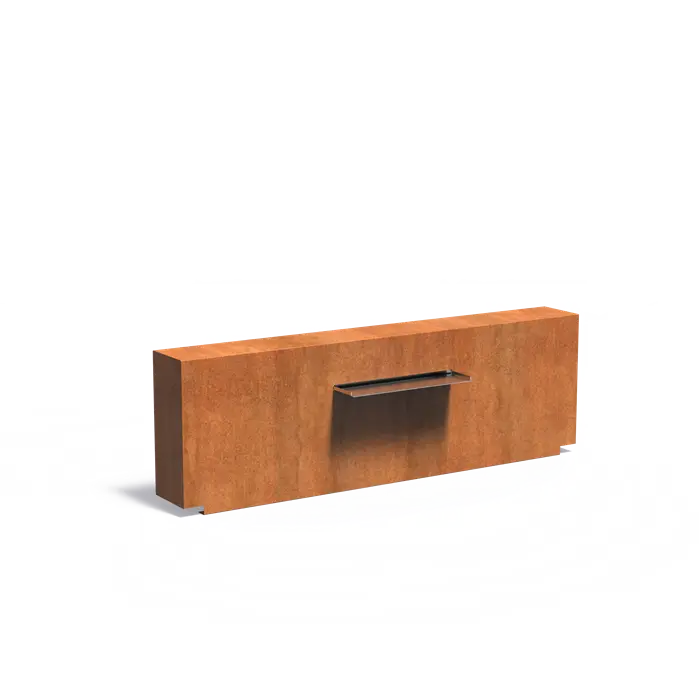 Adezz I Feste Teichwand aus Cortenstahl