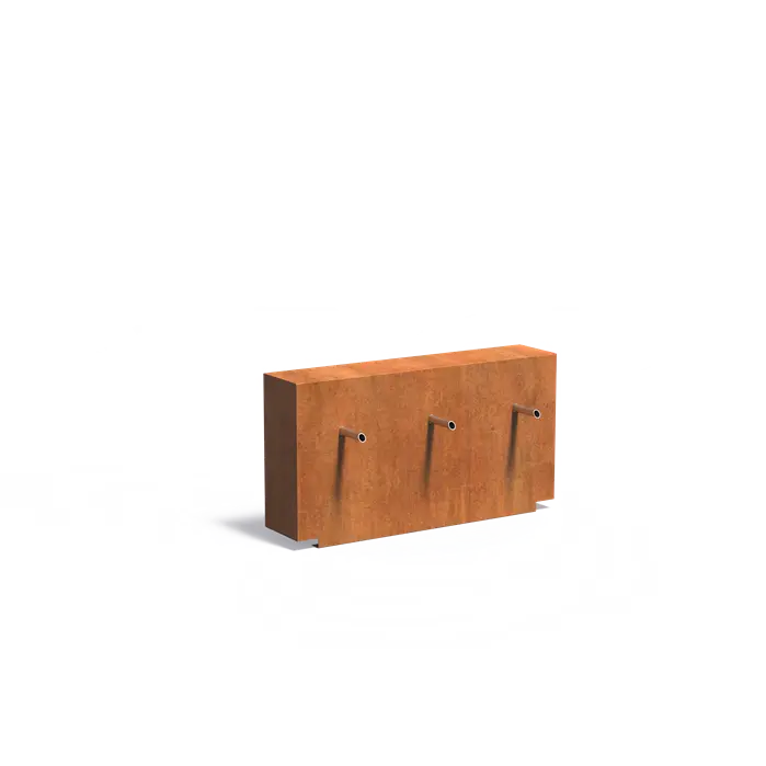 Adezz I Feste Teichwand aus Cortenstahl