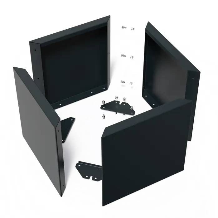 Adezz Carrez Connect kit à monter soi-même rectangulaire en acier 