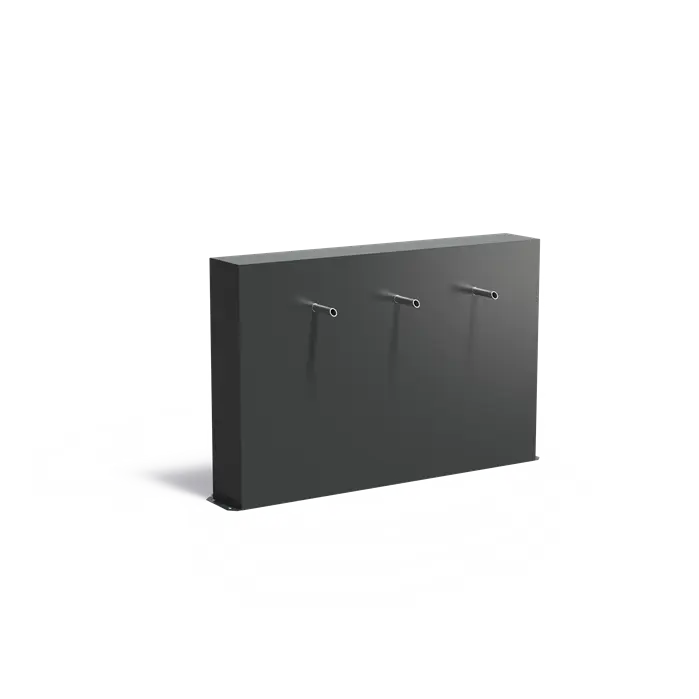 Adezz I Freistehende Teichwand aus Aluminium