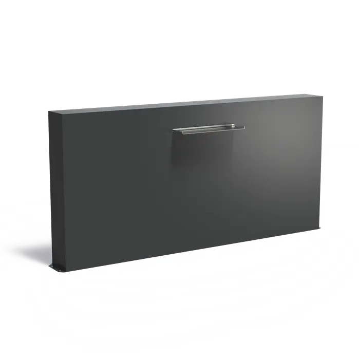 Adezz I Freistehende Teichwand aus Aluminium