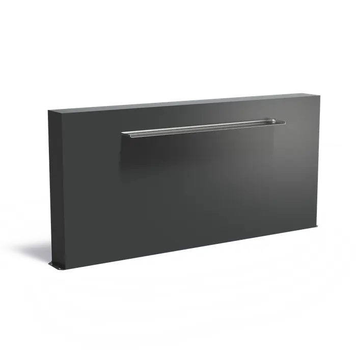 Adezz I Freistehende Teichwand aus Aluminium