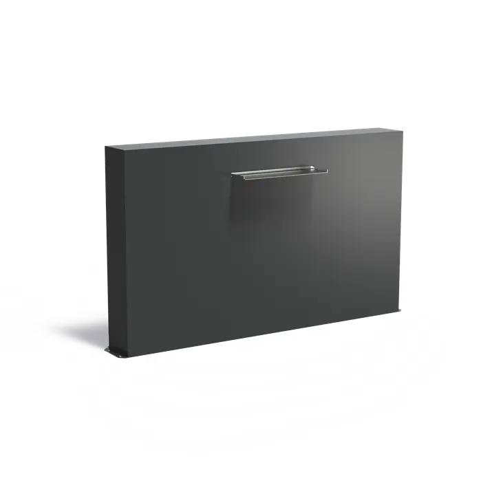 Adezz I Freistehende Teichwand aus Aluminium