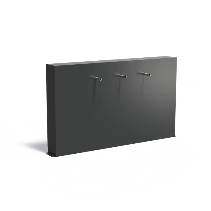 Adezz I Freistehende Teichwand aus Aluminium