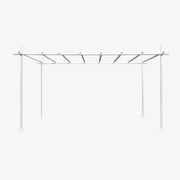 THOLOS Pergola Weiß – Freistehende Outdoor-Pergola von Veltha | 440×440 cm