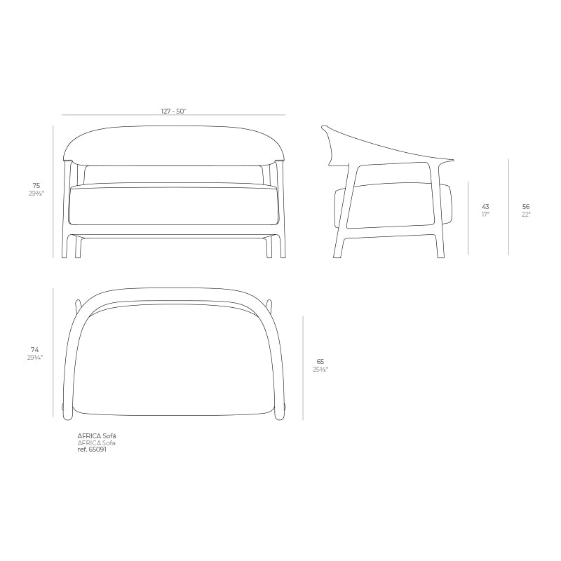 Vondom Africa Sofa 127 cm Maße