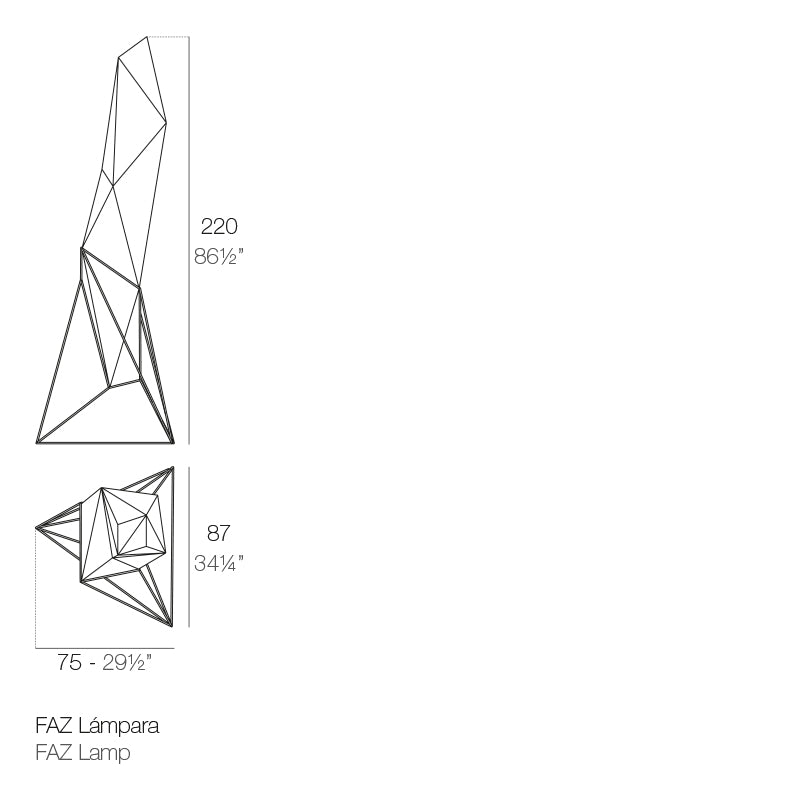 Vondom Faz Stehlampe Maße