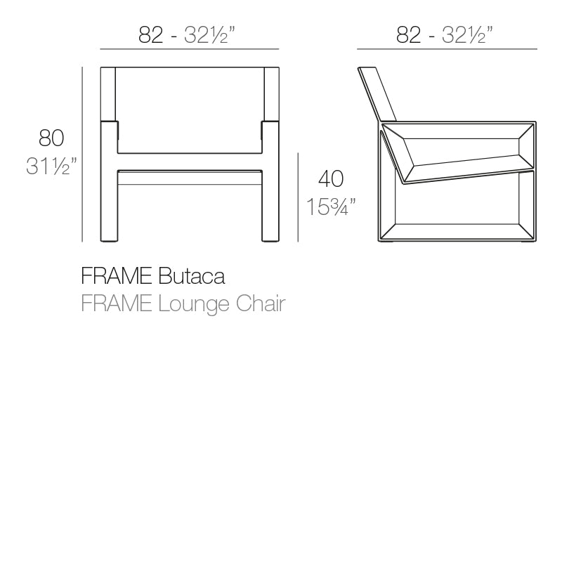 Vondom Frame Sessel Maße