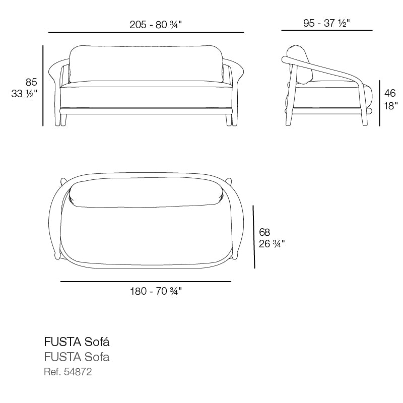 Vondom | Fusta Loungesofa 205 cm