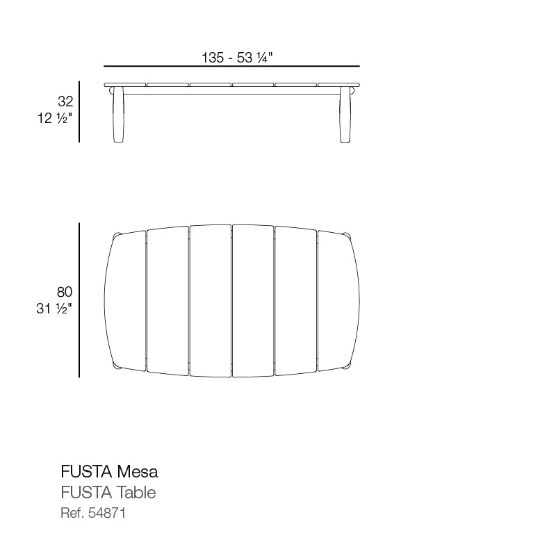 Vondom | Fusta Loungetisch 135 cm, rechteckig
